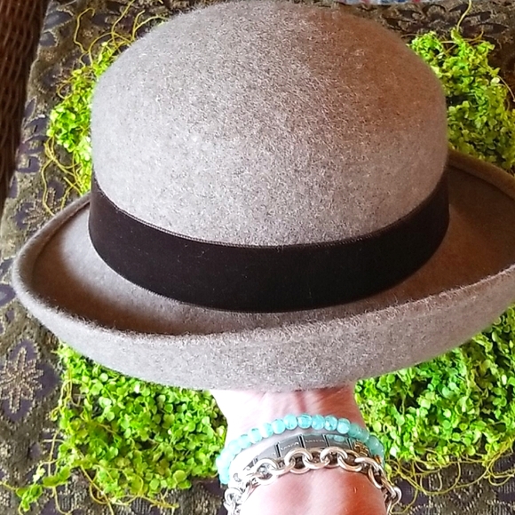 🌹FILIPO CATARZI Italy BOWLER Velvet WOOL HAT NWOT - Picture 12 of 12